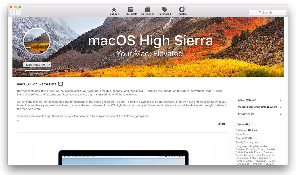 Apple Store Macos High Sierra
